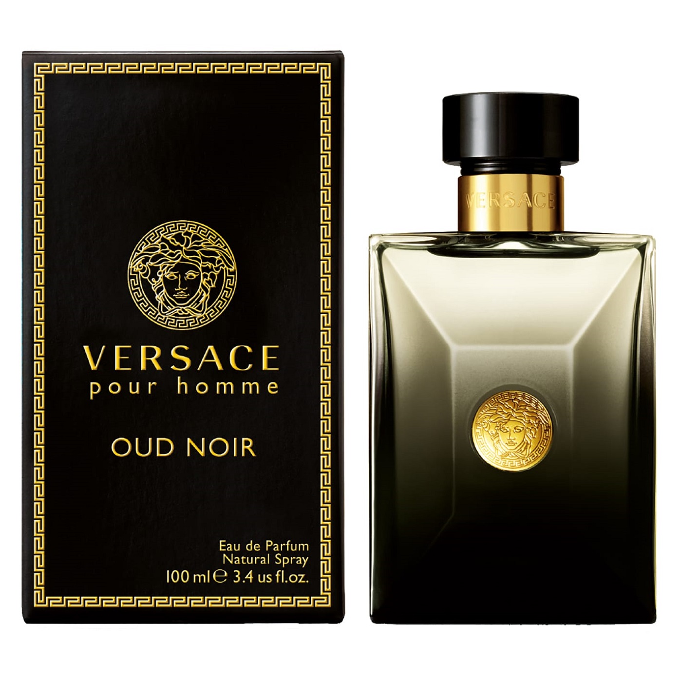 Versace Oud Noir For Men - Eau De Parfum, 100 ML